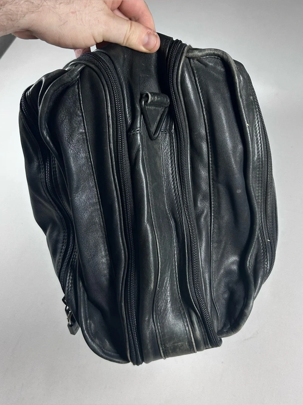 Tumi 978D3 Nappa Leather Expandable Carry On Duffle Weekender Bag 21